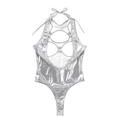 women cupless leotard bodysuit romper crotchless lingerie stage show clubwear ebay