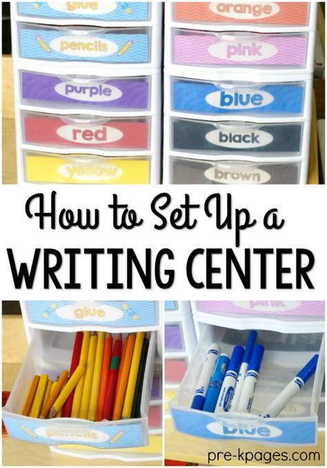 Writing Center For Preschool And Kindergarten