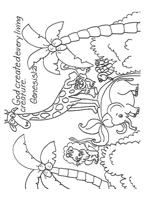 54+ Free Printable Genesis 1 Coloring Pages | RizwanFrancesca