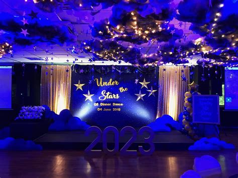 Decorations For Under The Stars Dinner Dance Prom Themes Starry Night Starry Night Prom Prom