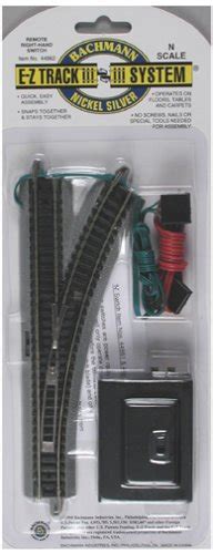 Bachmann Trains Snap Fit E Z Track Remote Turnout Right Card