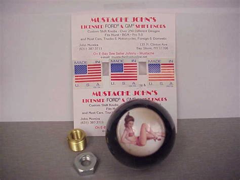 Purchase 50s Pin Up Girl On Ww Tire Custom Made Shift Knob Red