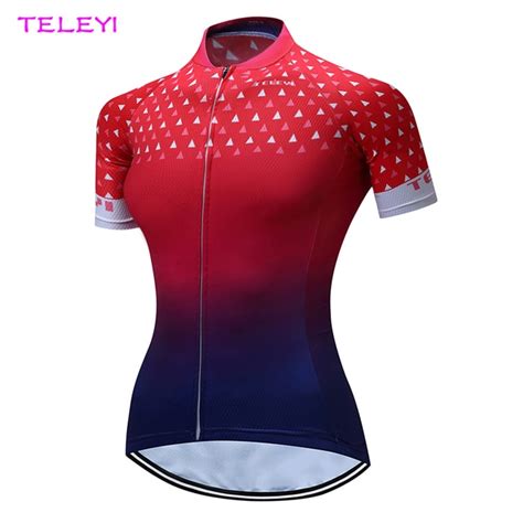 Ladies Short Sleeve Cycling Jersey Red Women S Cycle Jersey Tops Bike Shirts Xs 4xl In Cycling