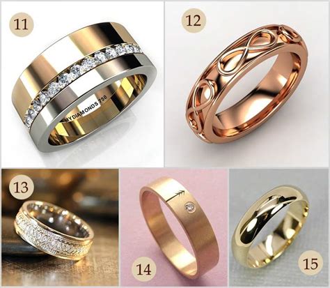 Solid wedding bands for men & women. 15 Gold Engagement Rings For Men That Are Absolutely Unique