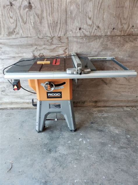 Ridgid 10 Cast Iron Table Saw R4512 120240 V Excellent Condition 13