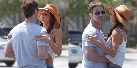 Gerard Butler Packed On The Pda With His Girlfriend And Was Caught With His Hand Up Her Shirt