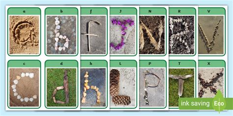 Nature Themed Alphabet Display Posters Teacher Made