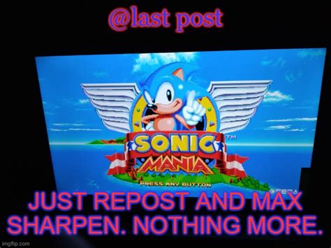 Image Tagged In Sonic Mania Title Screen Imgflip