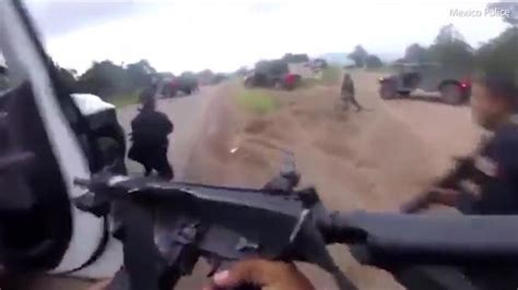 mexican cops shoot their way out of cartel ambush 9news