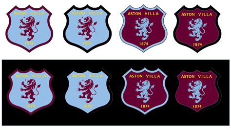 aston villa badges shield b w 23 hosted at imgbb — imgbb