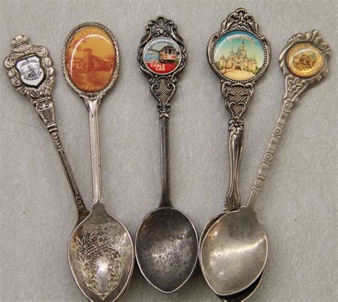 Found In Ithaca Five Collector Souvenir Spoons