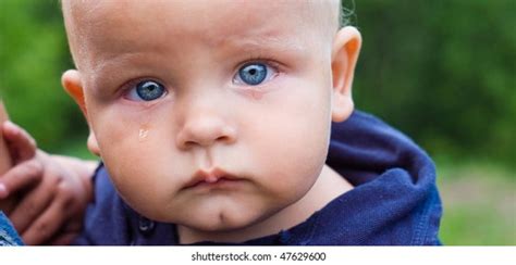 Portrait Crying Boy Visible Tears On Stock Photo 47879389 Shutterstock