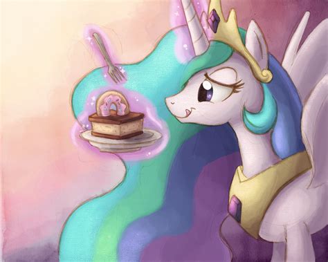 Princess Celestia With Cake By Ric M On Deviantart