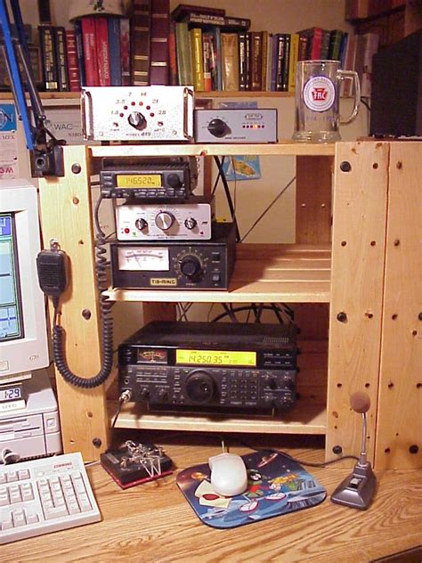 I have built my radio desk to match my preferences and it sits extinct away from the my ham cave. The K3PP Amateur Radio Station