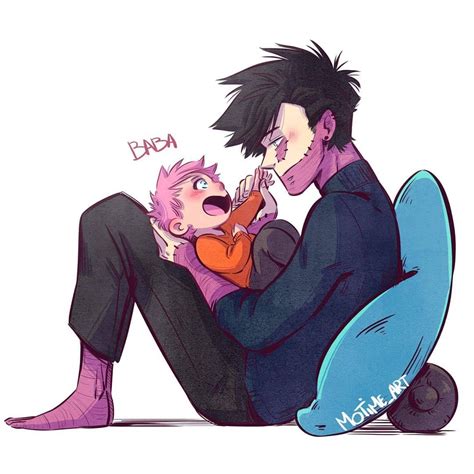 Mo On Instagram 💖 Daddy Dabi 💖 Cuddle Moment With Baby Yuu 😊 I Love
