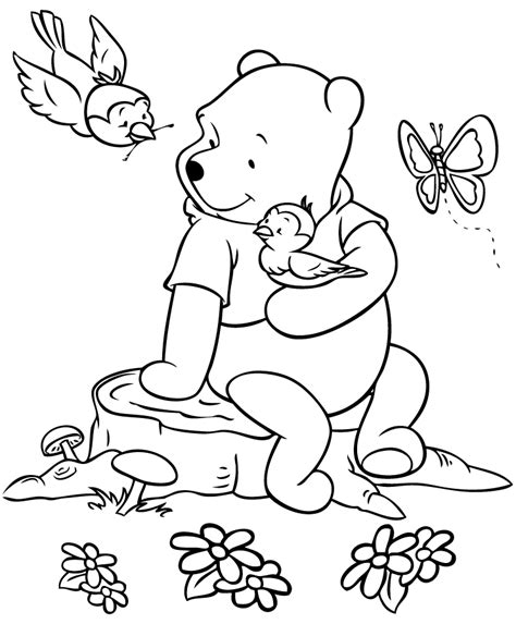Tigger wants to help pooh but keeps stepping in his pots of honey.this is a cute coloring page to put in your room or choose one of the other winnie the pooh character posters to color from this section. Pooh Hunny Pot Coloring Pages Coloring Pages