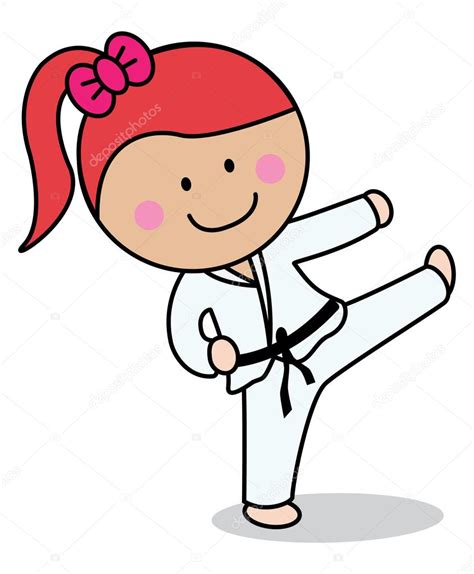 kaɽati) is a martial art developed in the ryukyu kingdom. Chica de karate — Archivo Imágenes Vectoriales ...