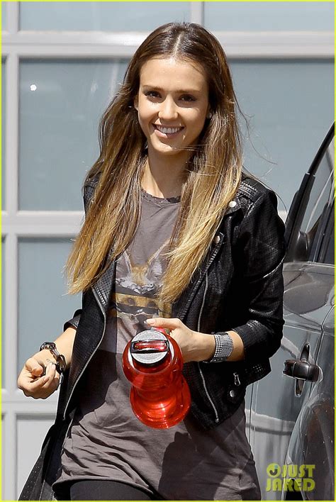 Jessica Alba Biker Chic Before Girls Night Out Photo 2899930