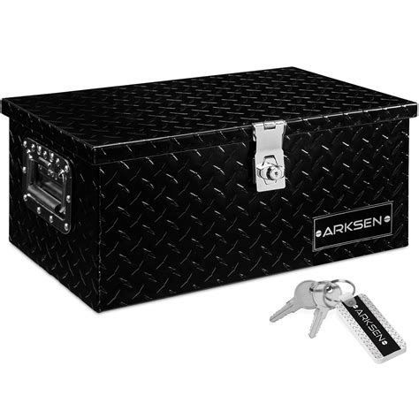 Arksen 20 Inch Heavy Duty Aluminum Diamond Plate Tool Box Chest Box