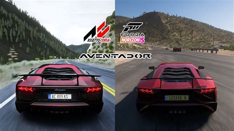 Forza Horizon 5 Vs Assetto Corsa Lamborghini Aventador SV YouTube