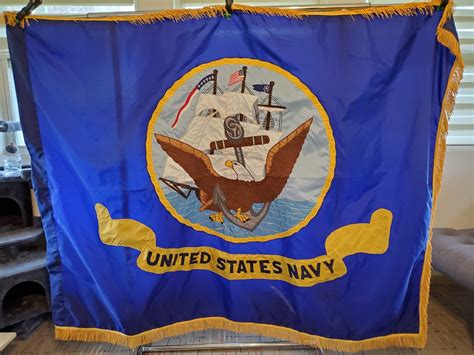 us united states navy embroidered 2 sided nylon flag etsy