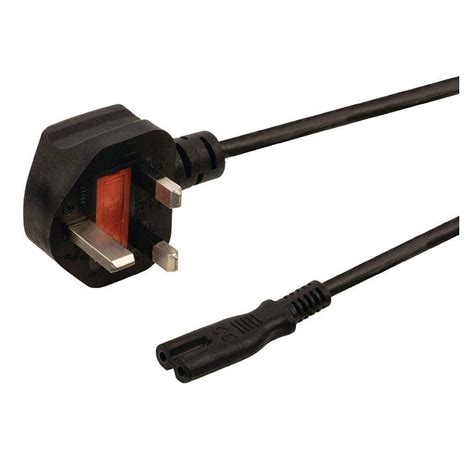 18m Fig 8 Mains Lead Power Cable Uk Plug Cord Iec C7 Figure 8 13 Amp