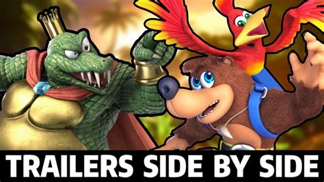 Banjo Kazooies And King K Rools Reveal Trailers Side By Side Super