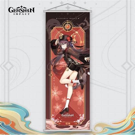 Genshin Impact Poster Hutao75 X 20 Cm Anime Postergenshin Impact