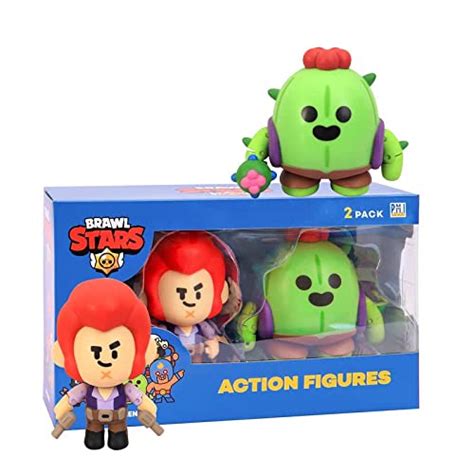 Pmi Brawl Stars Action Figures Spike And Colt 45 Inch Tall