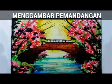 Oil pastels are one of those mediums that you either love or hate. Cara Menggambar Pemandangan dan mewarnai menggunakan ...