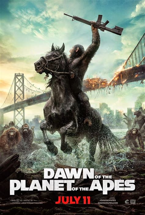dawn of the planet of the apes 2014 new poster new trailer and the apes take over the