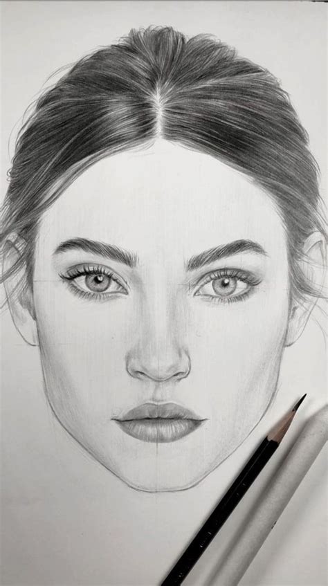 How To Draw A Girl Face With Pencil Sketch Step By St