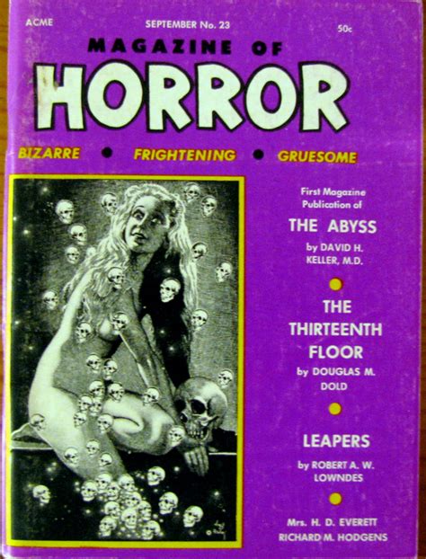 Bare•bones E Zine The Health Knowledge Genre Magazines Part Two Magazine Of Horror