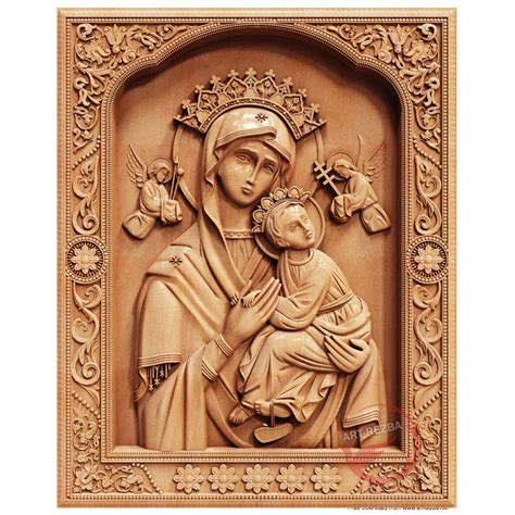 Our Lady Of Perpetual Help 01 Art Rezba Amazing Wood Carving For You