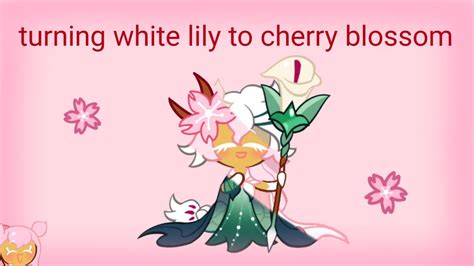 Turning White Lily Cookie To Cherry Blossom 🌸 Cookie Run Kingdom