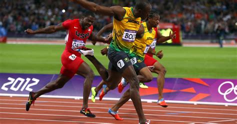 Maybe you would like to learn more about one of these? Usain Bolt sets Olympic record in men's 100-meter - CBS News
