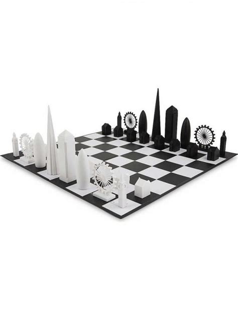 Skyline Chess London Cardboard Chess Set Home Entertainment Franck
