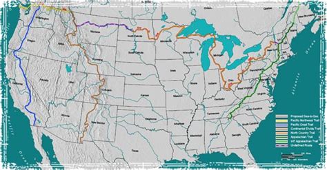 Major Us Hiking Trails A List Of The Longest Hiking Trails In