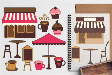 Check spelling or type a new query. Pink brown cafe coffee shop design graphic illustration
