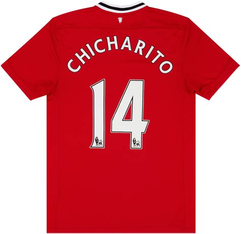 2011 12 Manchester United Home Shirt Chicharito 14 Very Good 610 M