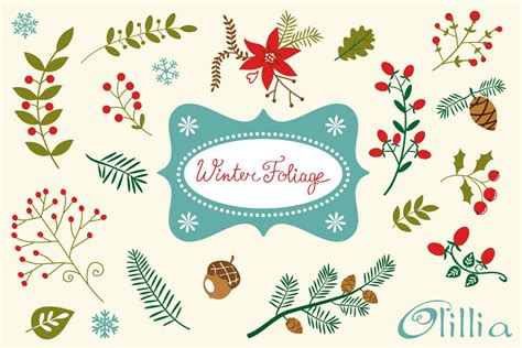 Winter Foliage Clip Art 10 Free Cliparts Download Images On