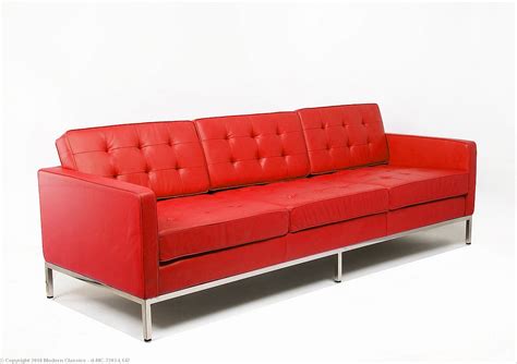 Red Contemporary Sofa Baci Living Room