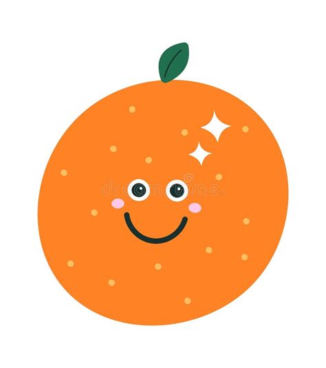 Orange Fruit Character Stock Illustration Illustration Of Orange