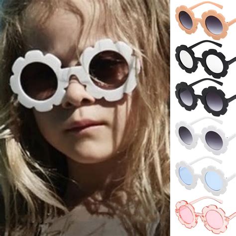 Cute Kids Sunglasses Sun Flower Shape Children Sun Glasses Boys Girls