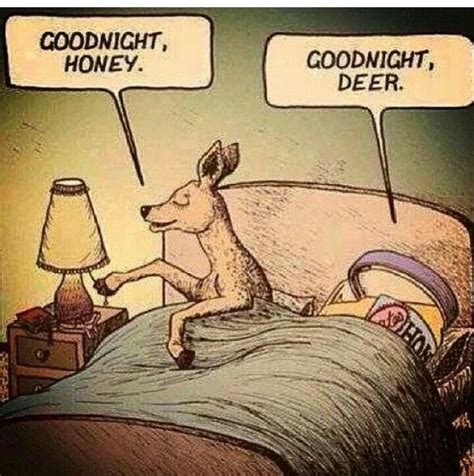 Goodnight Honey Goodnight Deer Lustige Cartoons Spaß Bei Seite