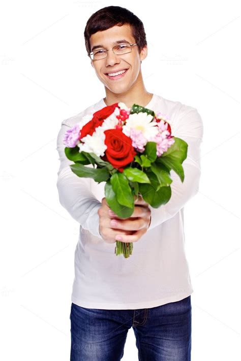 Guy With Flowers Flowers For You Flowers Flower Images