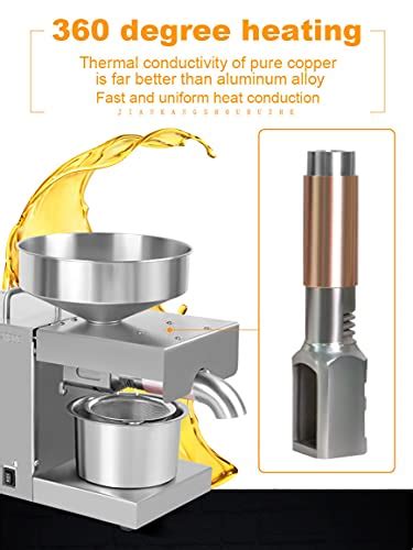 CGOLDENWALL Oil Press Machine Automatic Oil Extractor With Dual Temperature Control Cold Hot