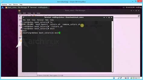 Arch Linux Colourize The Command Prompt Youtube