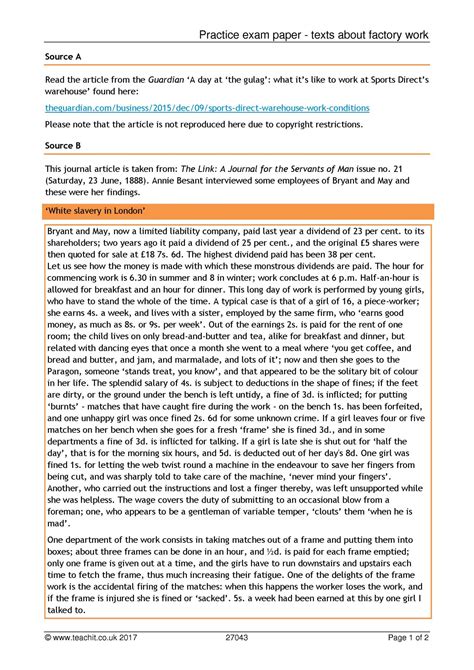Question 8  your english teacher has asked you to write a story. KS4 Reading | Comparing texts | Teachit English