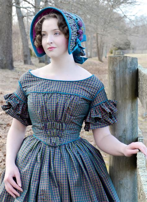 Womens 1840s Fashion Dress Costume Sewing Pattern Etsy